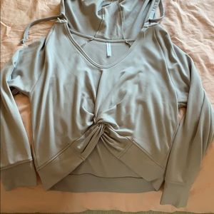 Fabletics knot hooded sweatshirt